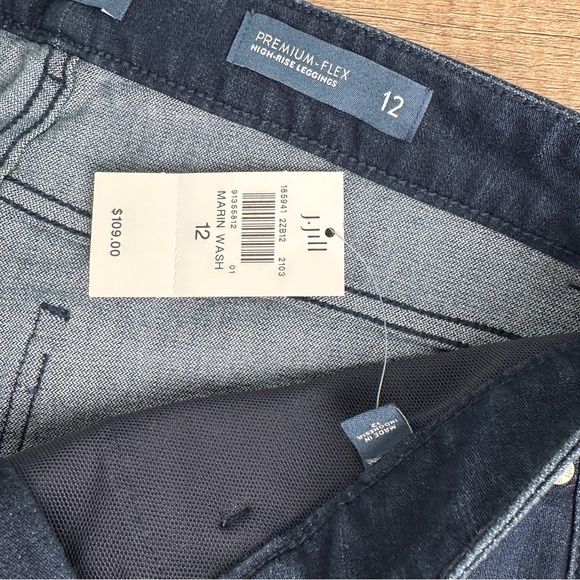J.Jill women’s denim leggings, size 12 - Picture 5 of 6